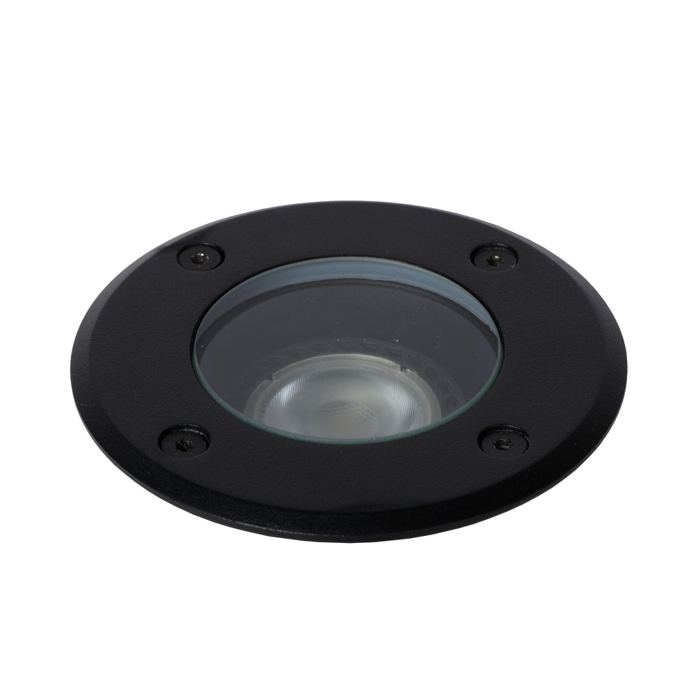 Lucide GrondspotBiltin rond zwart - 11801/01/30